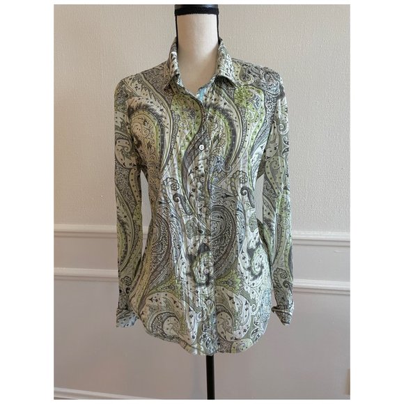 Cino Bougainvillea Blue Button Down Shirt main image 1
